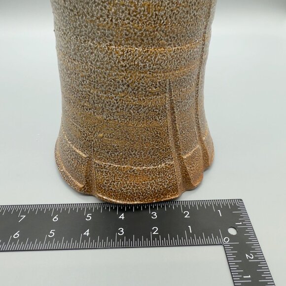 Signed Eldreth Pottery 2007 Brown Salt Glazed Stoneware Crock w/ Lid Hand Thrown - Picture 9 of 9